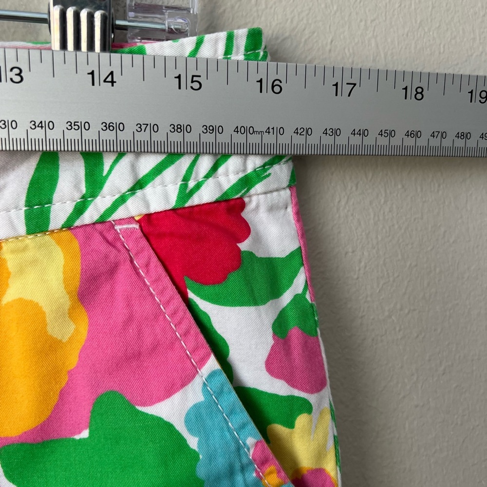 Lilly Pulitzer Floral Print Cotton Shorts in Pink, Green, Yellow, Red, Blue - Picture 3 of 9